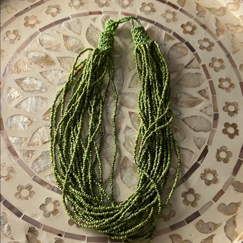 Green Beaded Necklace